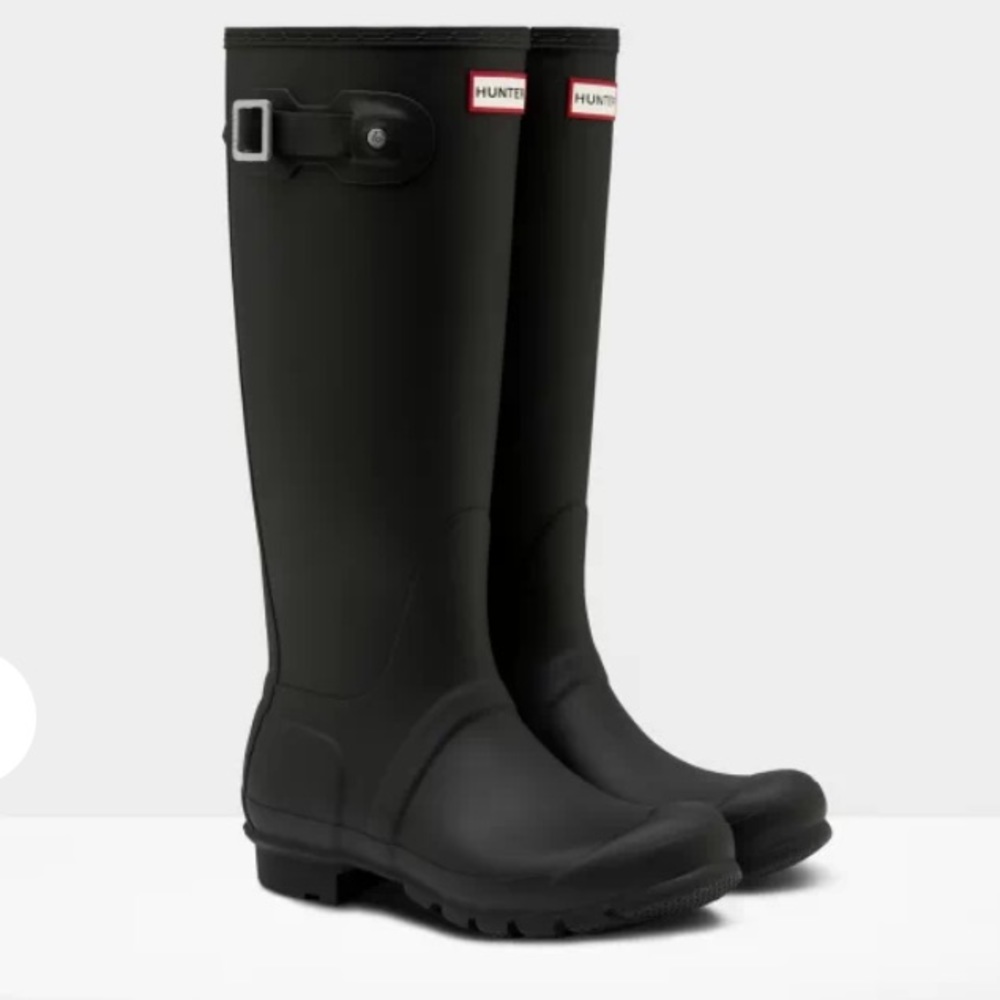 HUNTER BOOTS! Tall Original Matte Black!